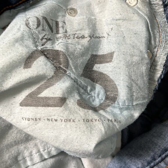 One Teaspoon Trashed Free-birds Denim Jeans Size 25 - Picture 8 of 14
